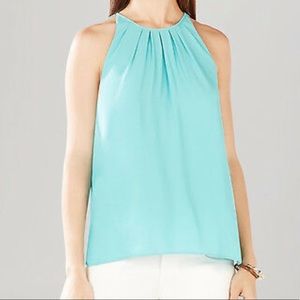 BCBG Maxazria New Surf Kimberly Pleated Neck Top in S